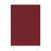Jaluzea plisată Bordeaux Roșu 95x100 cm Lățime țesătură 94,4 cm