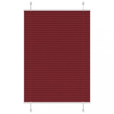 vidaXL Jaluzea plisată Bordeaux Roșu 100x150 cm Lățime țesătură 99,4 cm 4015245