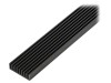 Radiator Extrudat FISCHER ELEKTRONIK SK 635 1000 SA Negru Aluminiu Anodizat 1m cu Aripioare