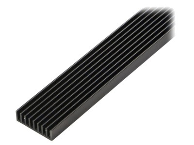 Radiator extrudat negru, 1m foto