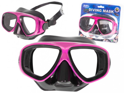 Ochelari de tip Masca pentru inot si scufundari pentru copii si adolescenti, dimensiune reglabila, culoare Roz foto