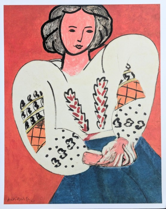 Henri Matisse - La Blouse Roumaine/Ia Romaneasca, superb afis original, 2021