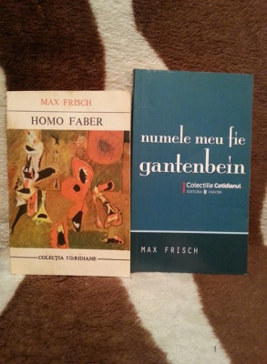 HOMO FABER/NUMELE MEU FIE GANTENBEIN-MAX FRISCH (2 VOL) foto