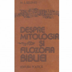 M.S. Belenki - Despre mitologia si filozofia Bibliei - 117886