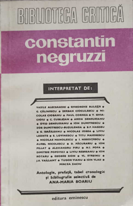 CONSTANTIN NEGRUZZI INTERPRETAT-ANA-MARIA BOARIU