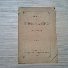 PRINCIPIE DE ORTHOGRAPHIA ROMANA - I. HELIADE R. - Noua Typographia,1870, 20 p.