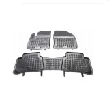 Set covorase auto din cauciuc TOYOTA PRIUS (XW50), 01.2016-, presuri tip tavita, negru