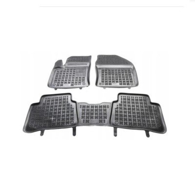 Set covorase auto din cauciuc TOYOTA PRIUS (XW50), 01.2016-, presuri tip tavita, negru foto