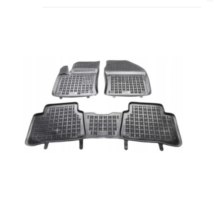 Set covorase auto din cauciuc TOYOTA PRIUS (XW50), 01.2016-, presuri tip tavita, negru