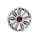 Set 4 capace roti Cu Inel Cromat Royal R16 Compatibil Cu Mitsubisi, Autohelix MSA