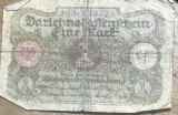 BNKSTR01DE Bancnotă Germania - 1 Mark 1920, Darlehnskassenschein, perioada timpurie Weimar / Inflație