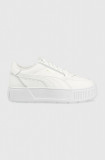 Puma sneakers din piele Karmen Rebelle culoarea alb 387212