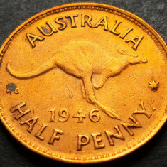 Moneda istorica HALF PENNY - AUSTRALIA, anul 1946 * cod 2045 A