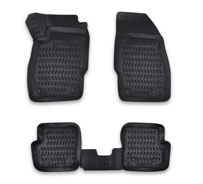 Set 4 covorase cauciuc stil tavita Opel Corsa E 2014 -2019 foto