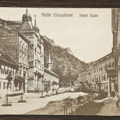 (140) CARTE POSTALA ROMANIA - BAILE HERCULANE - HOTEL DACIA - CIRCULATA 1935