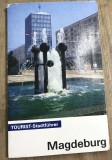TRM3 Carte Ghid Turistic Magdeburg Tourist Stadtf&uuml;hrer Limba Germana, Editura Tourist Verlag Germania de Est RDG, Colectie