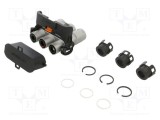 Conector alimentare DC tată drept pe cablu AMPHENOL GEC -40&divide;125&deg;C PIN 3