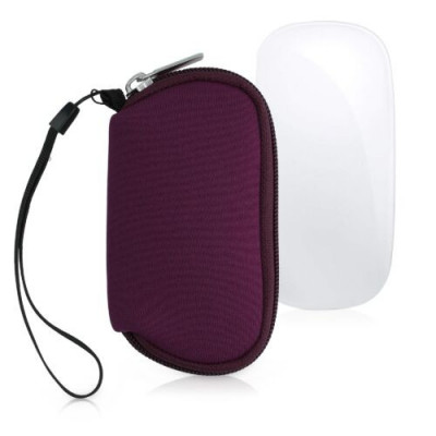 Husa pentru mouse Apple Magic Mouse 2/Magic Mouse 1, Kwmobile, Violet, Neopren, 51117.114 foto