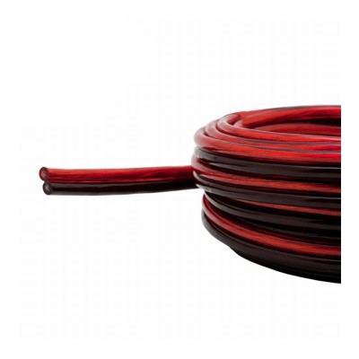 Cablu pentru difuzor Carguard, 2 x 1.5 mm2, 20 m, Rosu/Negru foto