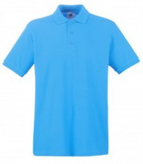 Tricou polo FRUIT OF THE LOOM Turquoise foto