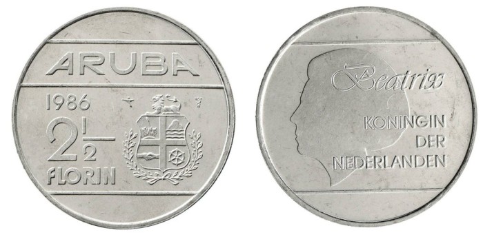 Aruba 1986 - 2 1/2 florin UNC