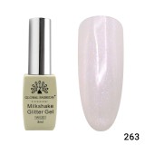 Oja semipermanenta, Milkshake Glitter, Global Fashion 8ml, 263