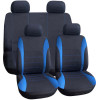 Set huse scaun auto ieftine, universale 9 piese, model h-line - albastru, AVEX