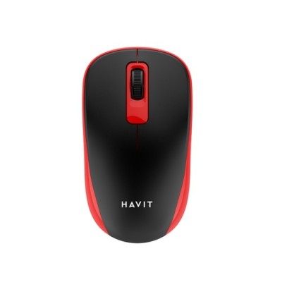 Mouse Fara Fir 2.4GHz, 1200 DPI - Havit (MS626GT) - Black / Red foto