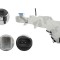 Rezervor spalator parbriz Nissan Navara/Frontier (D40)/Pathfinder (R51), 09.2004-, cu capac, cu pompa sprit parbriz, cu Motoras Spalator faruri si se