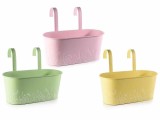 Cumpara ieftin Set 3 jardiniere suspendabile multicolore metal 32.5x16x14 cm