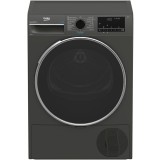 Uscator de rufe BEKO B3T68239MG EU, 8 kg, 15 programe, Aquawave, Pompa de caldura, Clasa D, gri inchis