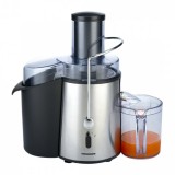 Storcator fructe/legume Heinner, 1000 W, 1 l, 2 viteze, Negru/Argintiu