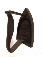 (2) Calcator vechi de fier, ticlazau, fier de calcat, obiect decor vintage