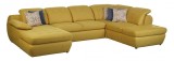 Coltar extensibil cu lada de depozitare, cu sezlong pe stanga Icon Large, l337xA231xH85 cm