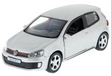 Macheta Volkswagen Golf GTI argintie 1:36 replica metal cu usi deschise si mecanism pull back fara cutie proprie