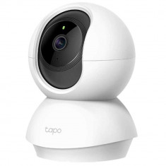 Camera de supraveghere Smart TP-Link Tapo C210, Pan/Tilt 360 grade, Functie Baby Monitor, Night Vision, Alb