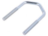 Bridă tip U oțel zinc pentru antene 61mm