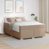 vidaXL Cadru de pat Altele Cappuccino 140 x 200 cm Piele artificială