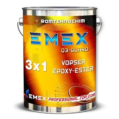 Vopsea Epoxy-Ester 3 in 1 &ldquo;Emex Q3-Guard&rdquo; - Albastru - Bid. 5 Kg