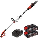 Einhell GE-LC 18 Li T PXC + Twinpack CB + 4514095 - Drujba 17 cm 3.76 m/s + Set 2 acumulatori si incarcator Li-Ion 18 V 2.5 Ah