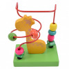 Jucarie Montessori interactiva si educativa de lemn cu bile, pentru bebelusi si copii, labirint motricitate, model girafa, +12 luni, NippleBaby