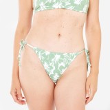 Slip baie cu legături surf Roxy Tie Side Flower Kaki Damă