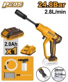 Aparat de Spalat cu Presiune 20V 24.8bar Debit 2.8L/min Furtun 6m Auto-Stop CPWLI20362E cu Acumulator 2Ah si Incarcator