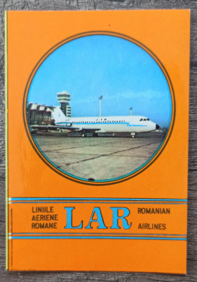 Calendar reclama Liniile Aeriene Romane 1977 foto