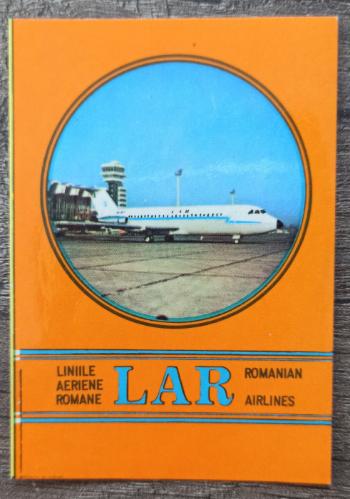 Calendar reclama Liniile Aeriene Romane 1977