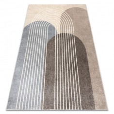 Covor FUSION 0810 bej / maro - Geometric, modern, abstract, 120x170 cm