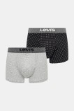 Levi&#039;s boxeri 2-pack culoarea gri, 37149-1102