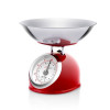 Cantar Bucatarie Mecanic ETA Storio 5kg, Vas Inox 2L, Design Retro, Rosu