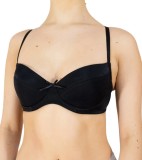 Sutien Negru Microfibra Luan Cupa Subtire 75C Clasic Confortabil Bretele Ajustabile Poliamida Elastan