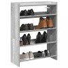 Gossi pantofar, gri sonoma, 80x25x61,5 cm, lemn compozit